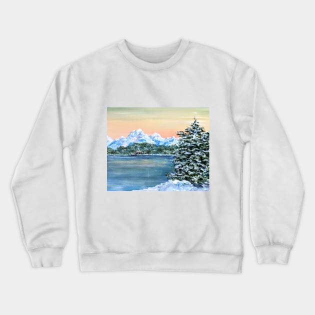 Frozen Winter Crewneck Sweatshirt by Aday